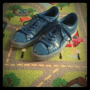 "Puma Shoes" "Little boy shoes" "Blue shoes"